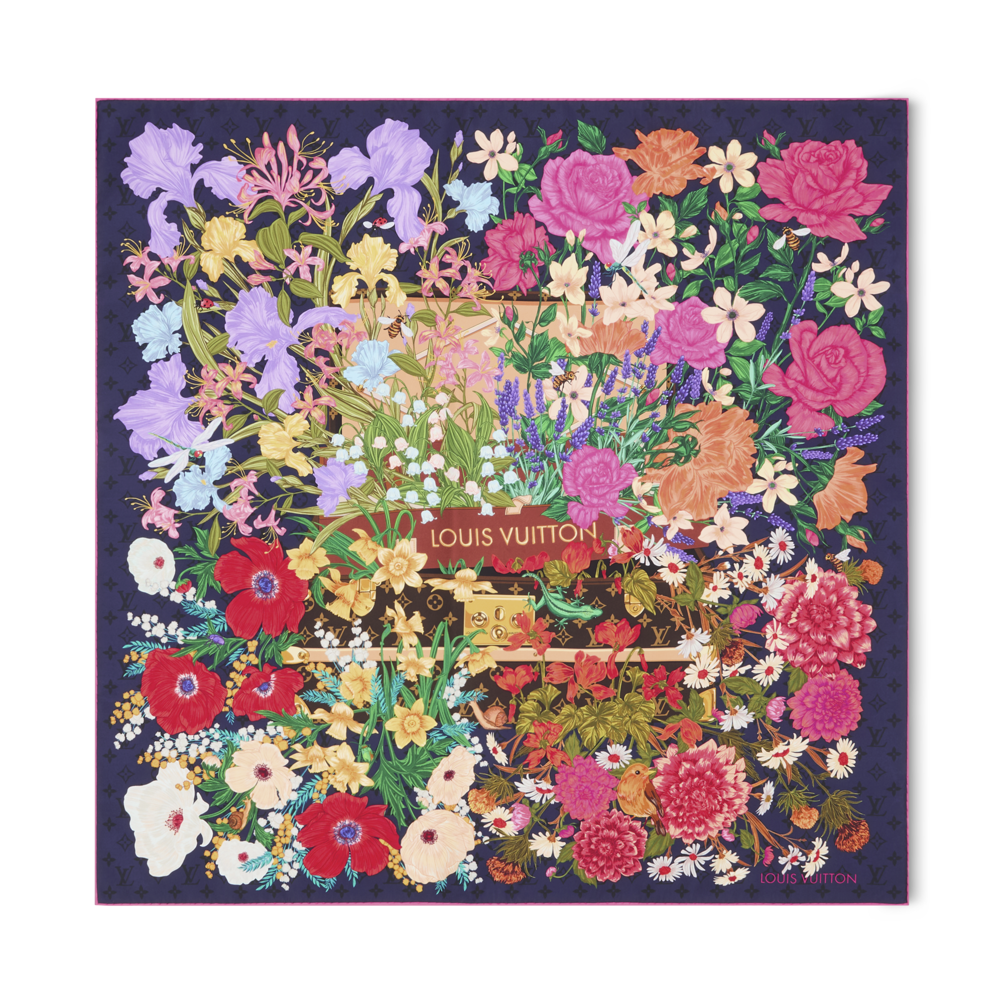 LV En Fleurs Square 90 S00 - Women - Accessories | LOUIS VUITTON ®